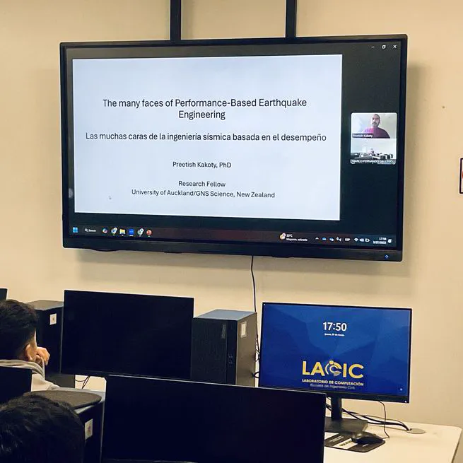 Delivered a talk virtually in the Department of Civi and Environmental Engineering at the Universidad del Bio Bio in Chile