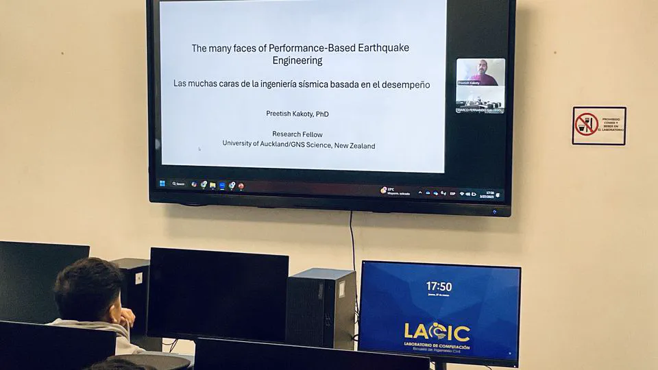 Delivered a talk virtually in the Department of Civi and Environmental Engineering at the Universidad del Bio Bio in Chile