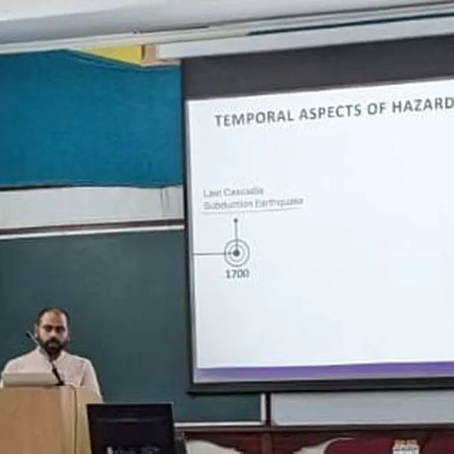 Delivered a talk on "Peeling the Layers of Earthquake Risk - Hazards, Exposure, Vulnerability, and Tolerability".
