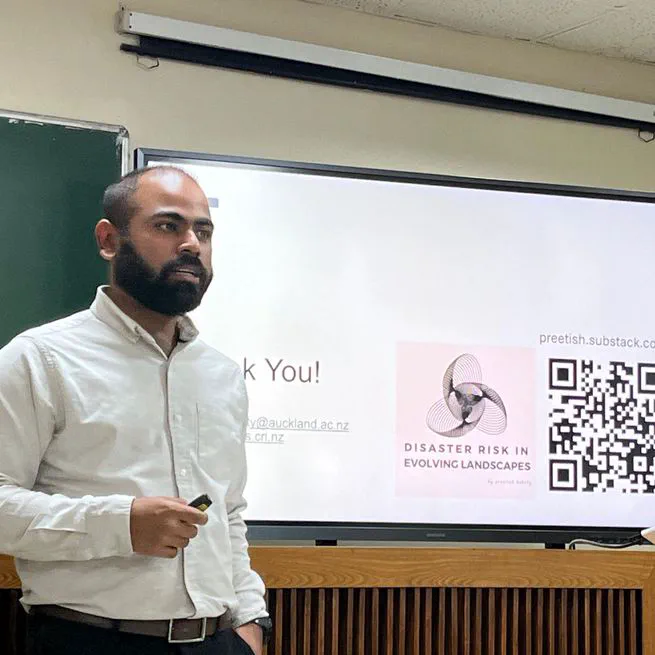 Preetish Kakoty delivered a talk in the Department of Earthquake Engineering at the Indian Institute of Technology Roorkee, India