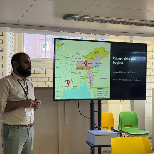 Delivered a talk during People of CEGE at UCL on the 1897 Great Assam Earthquake