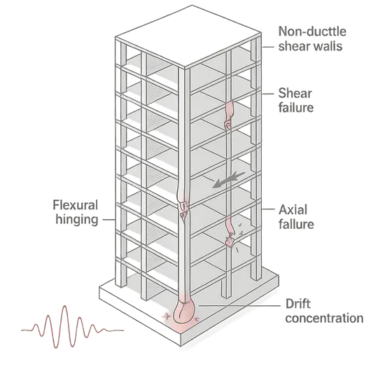 Collapse Risk of Non-Ductile Concrete Shear Wall Buildings